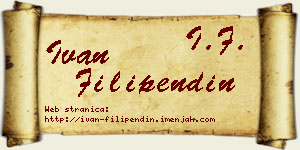 Ivan Filipendin vizit kartica